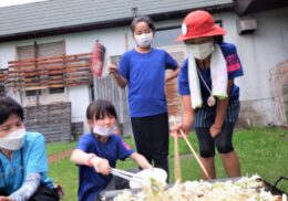 夏キャンプでジュージュー焼き