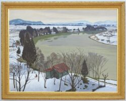 真下慶治作「大淀の眺め」1973年